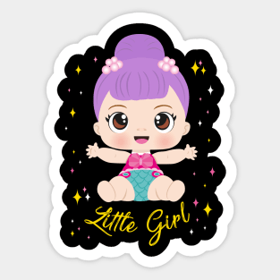 little girl Sticker